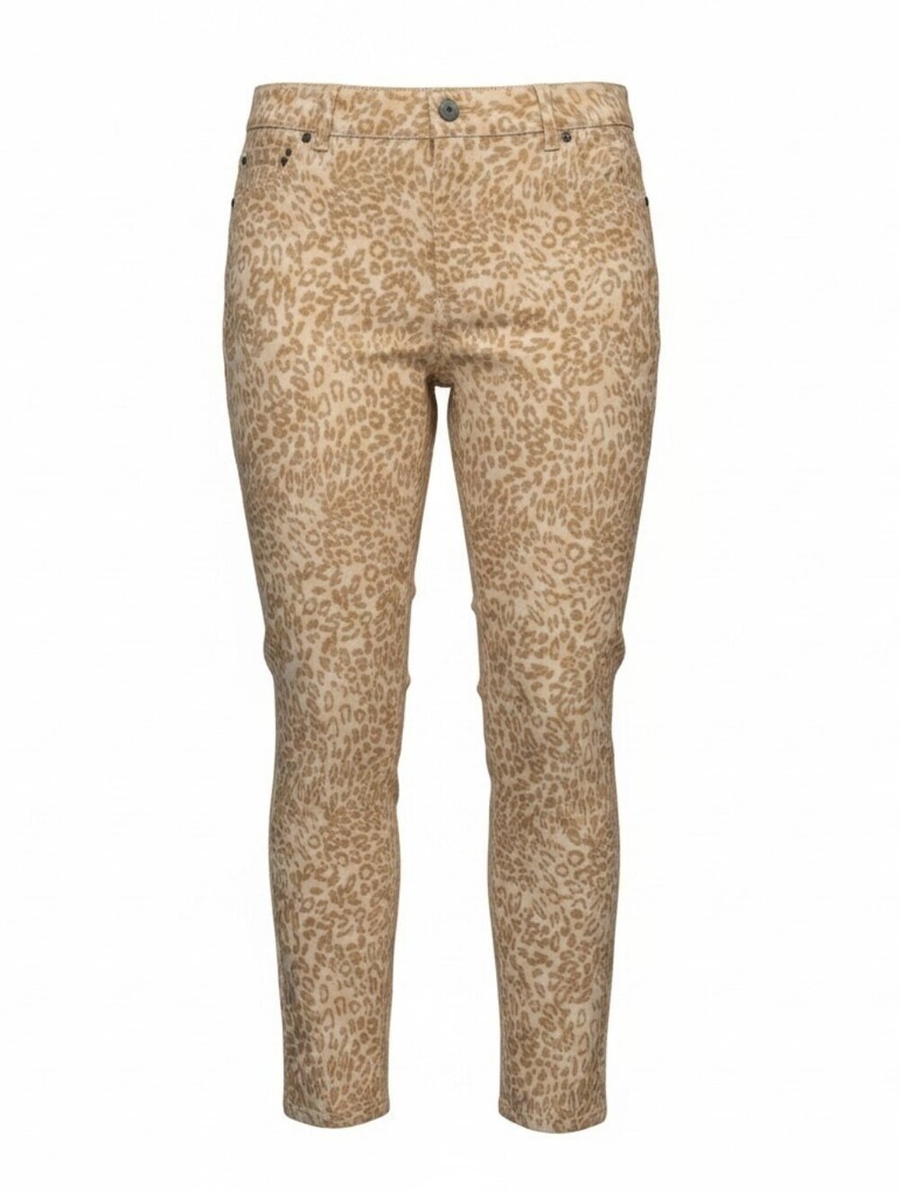Leopard Print Straight Leg Pants